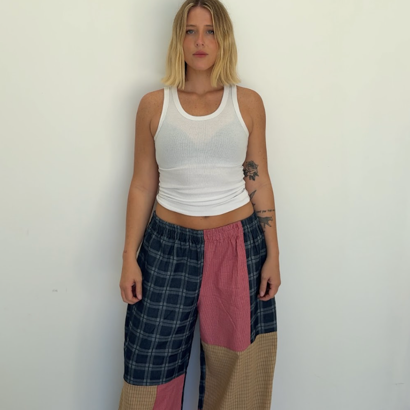 Olive Checkerboard Pant by By Billie
