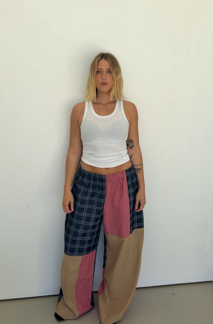 Olive Checkerboard Pant by By Billie
