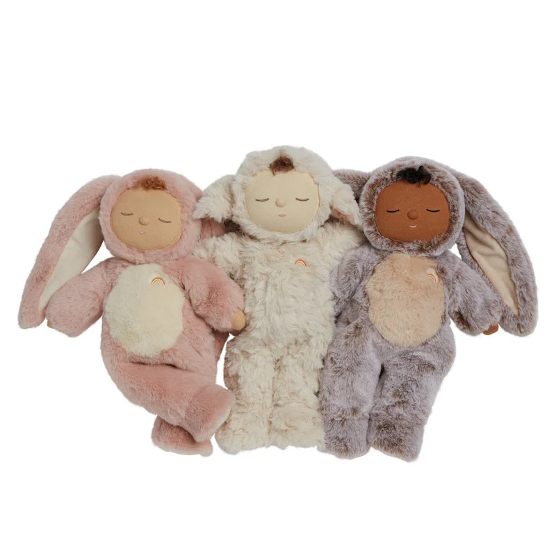 Cozy Dinkum Bunny Flopsy Rose by Olli Ella with other cozy dinkum dolls