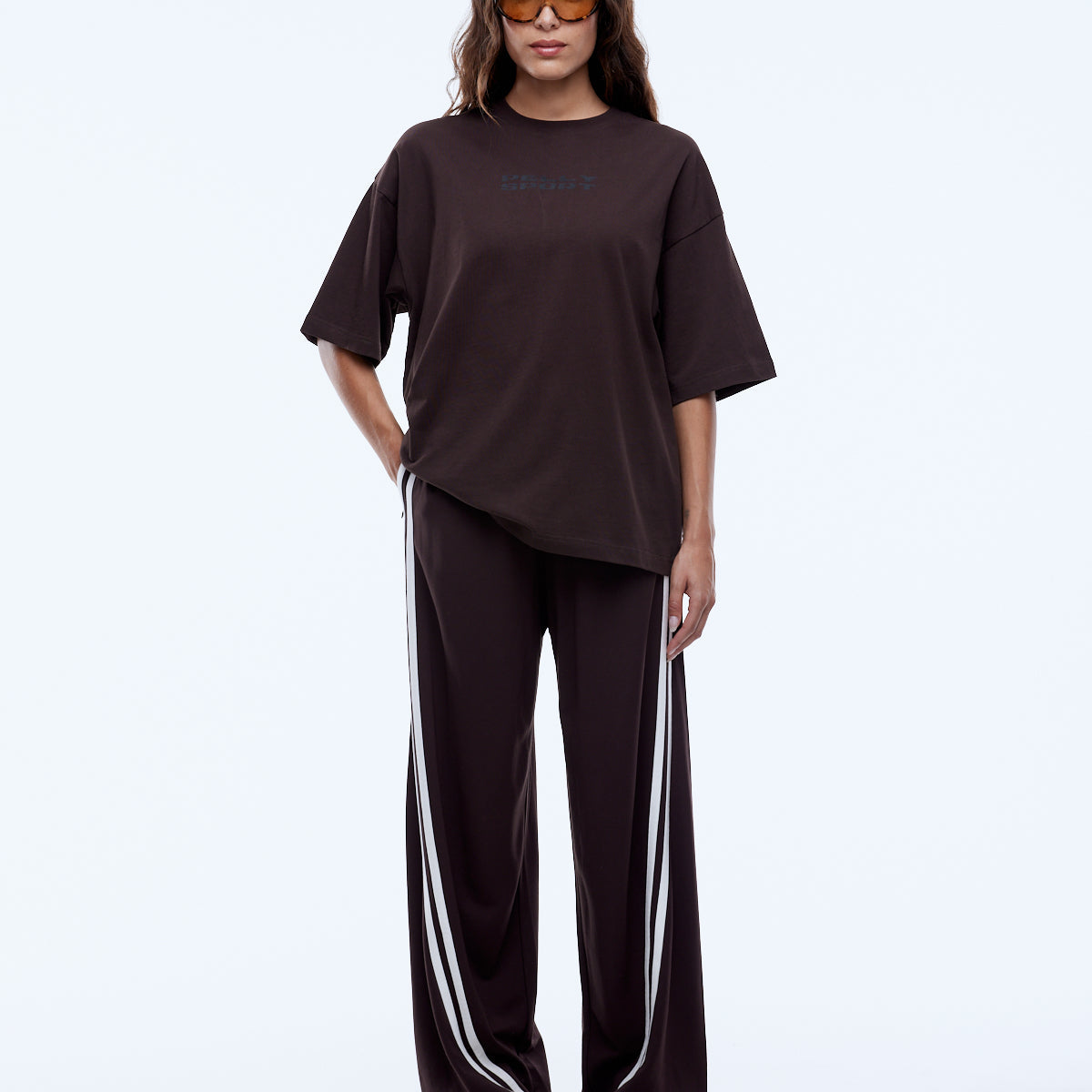 Pelly Sport Star Tee - Washed Cocoa by Ena Pelly