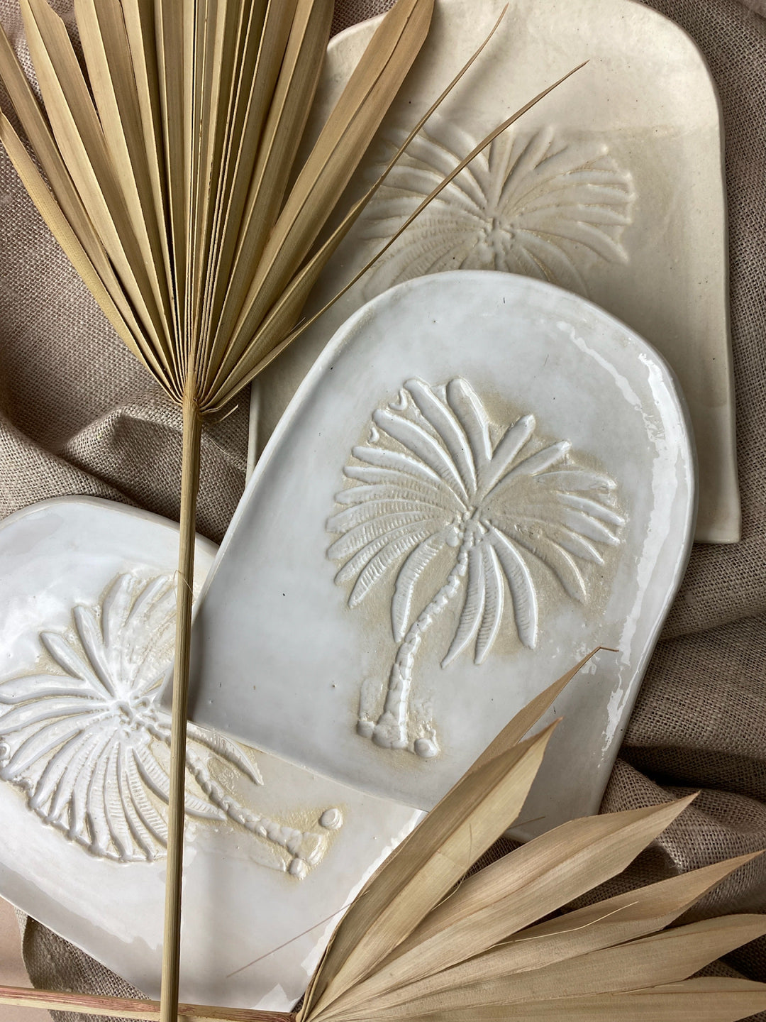 Palm Tree Trinket Plate by
