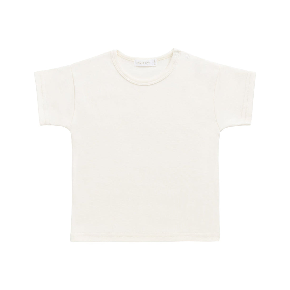 Pima Cotton Eddie Tee - Cloud | Jamie Kay