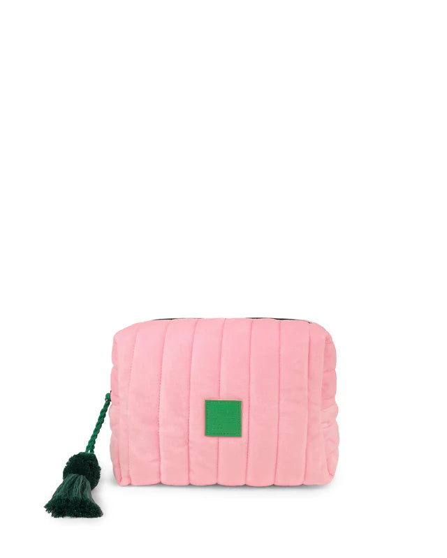 Pink velvet cosmetic case somewhere co