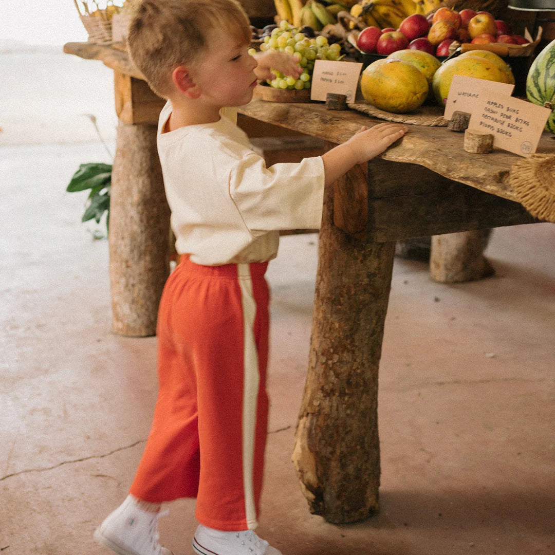 Pomodoro - Mid Sleeve Tee - Vanilla Parfait by Golden Children