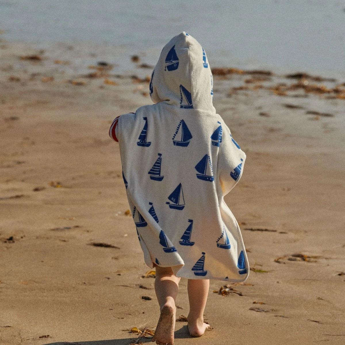 kids hooded beach towel made from organic cotton - by Nature Baby