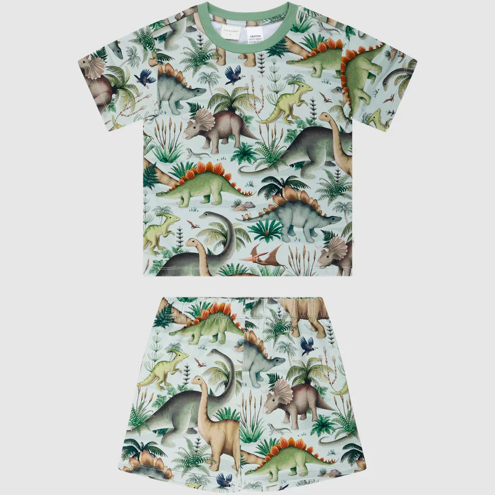 'Prehistorica' Tavi Sleep Set in Olive Leaf | Fleur Harris