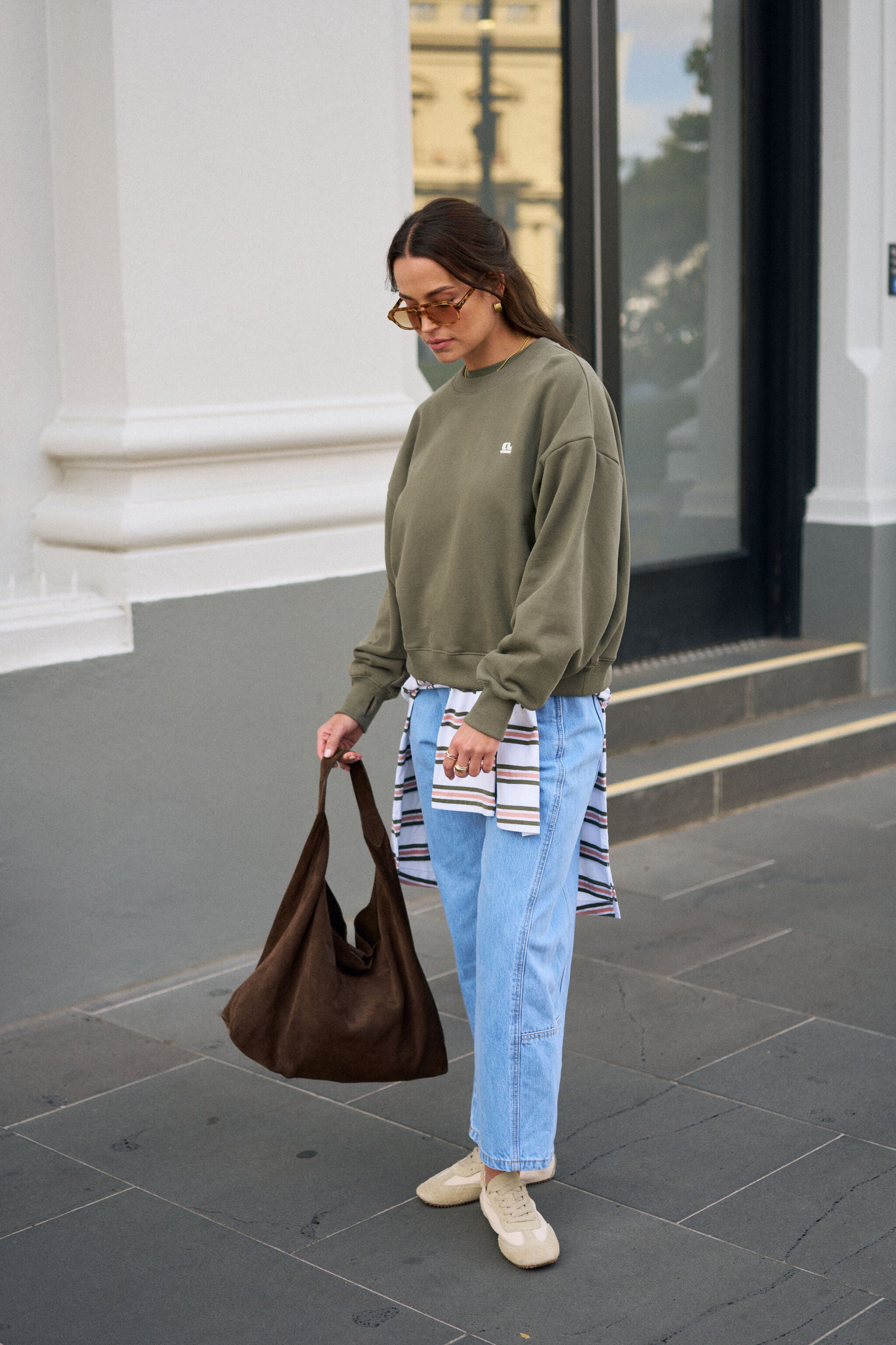 Bec Knit Collared Pullover - Oat Marle by Ceres Life
