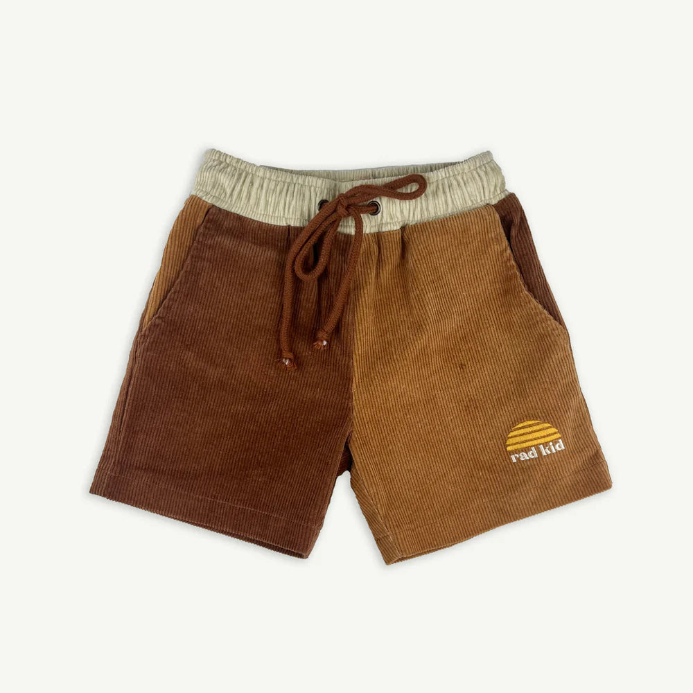 Rad Kid Spliced Cord Shorts by Banabae