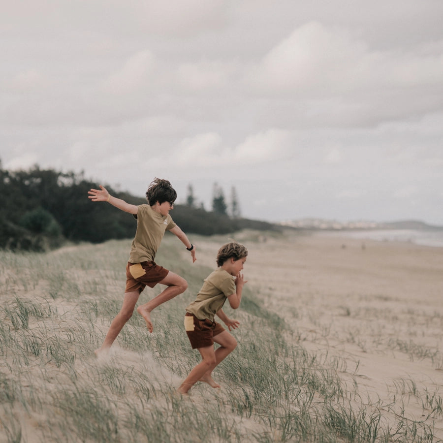 Rad Kid Spliced Cord Shorts by Banabae