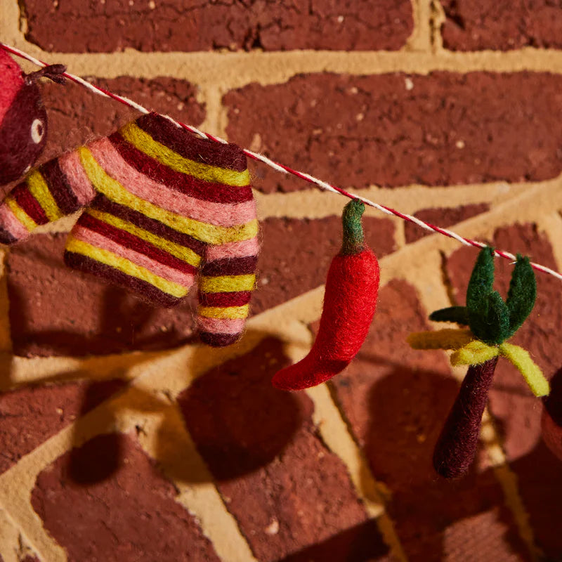 Raffaella Felt Bunting by Sage & Clare