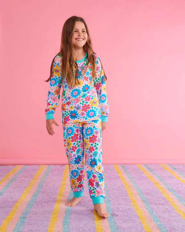 girls rainbow pyjamas
