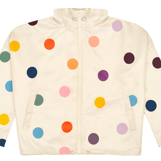 Polka dot raincoat adult women