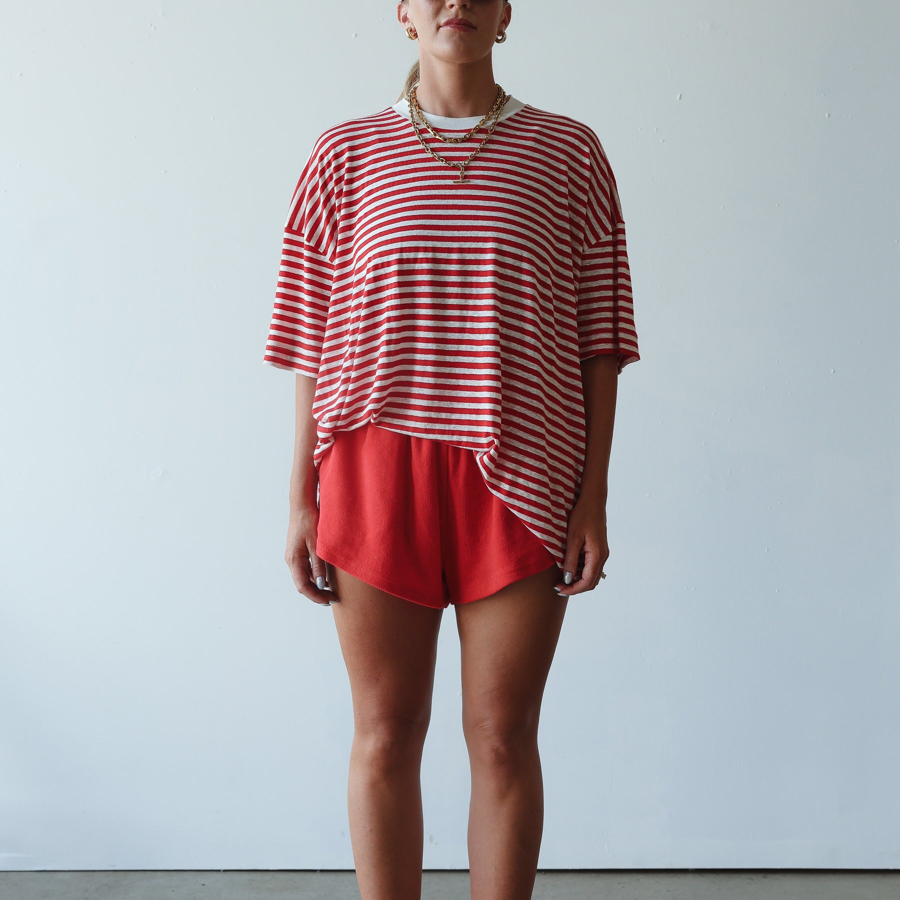 red Pool Bar Short by By Billie