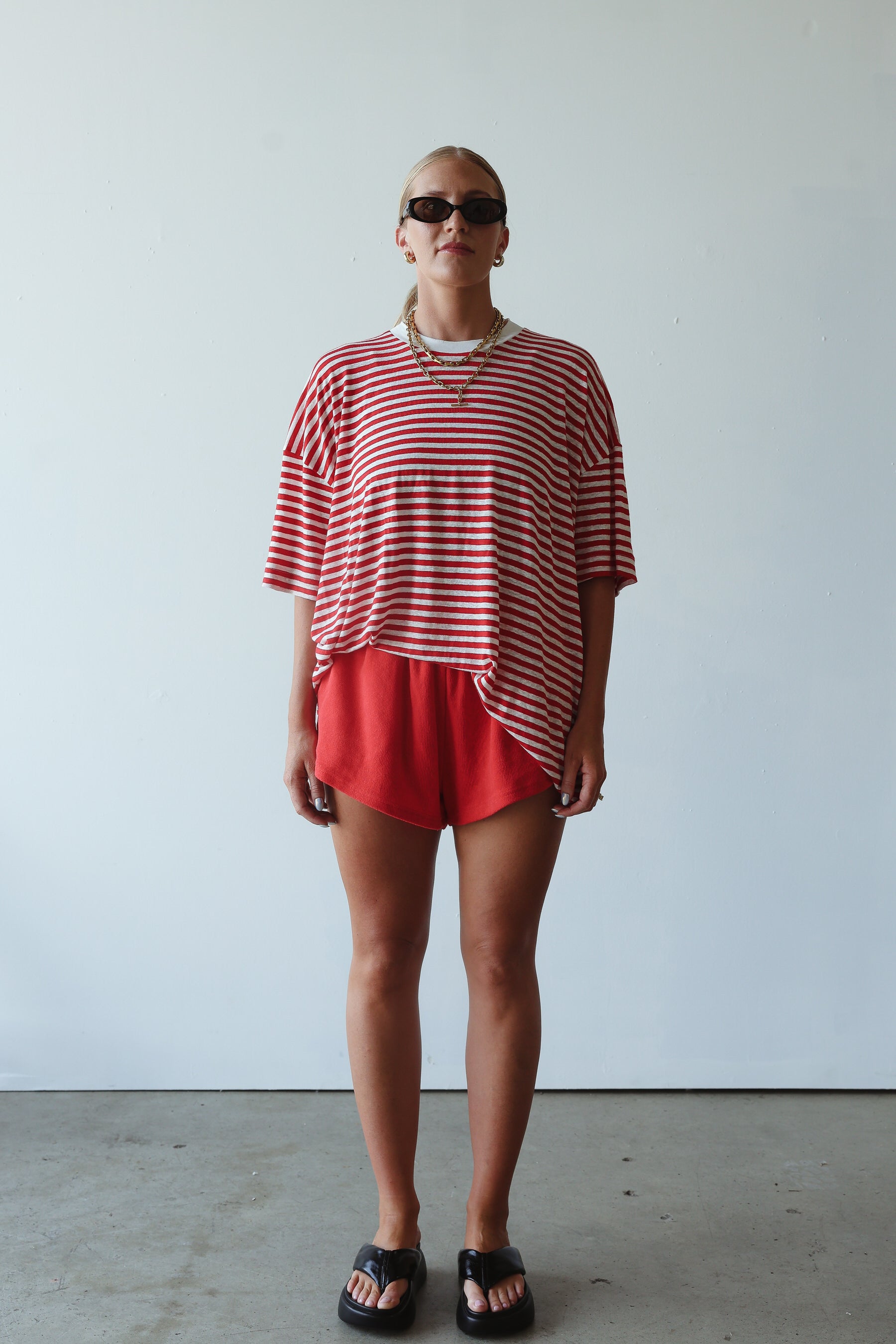 red Pool Bar Short by By Billie