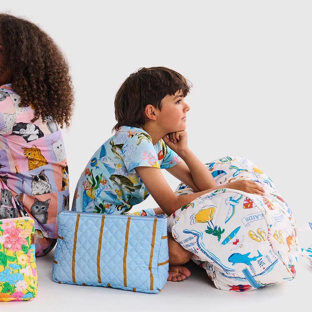 blue sea creature pyjama set