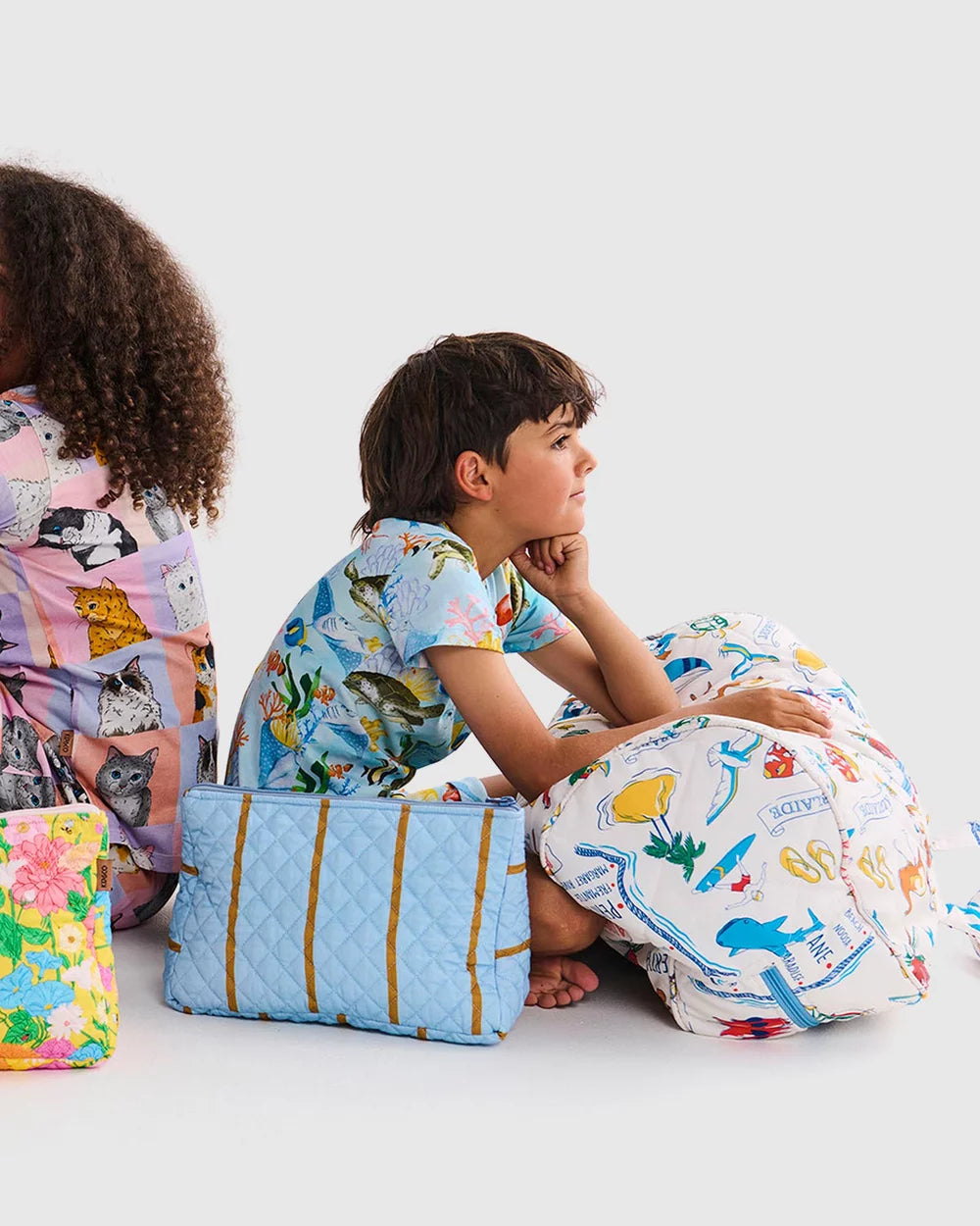 blue sea creature pyjama set