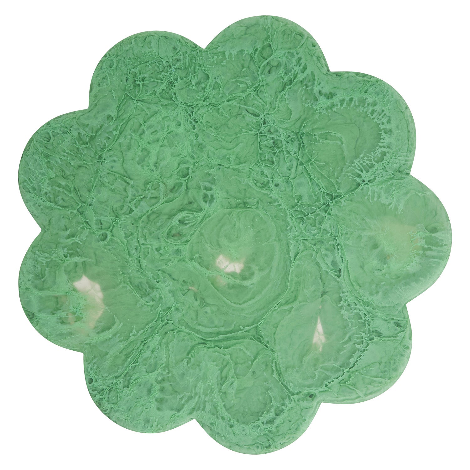 Resin cheese board emerald