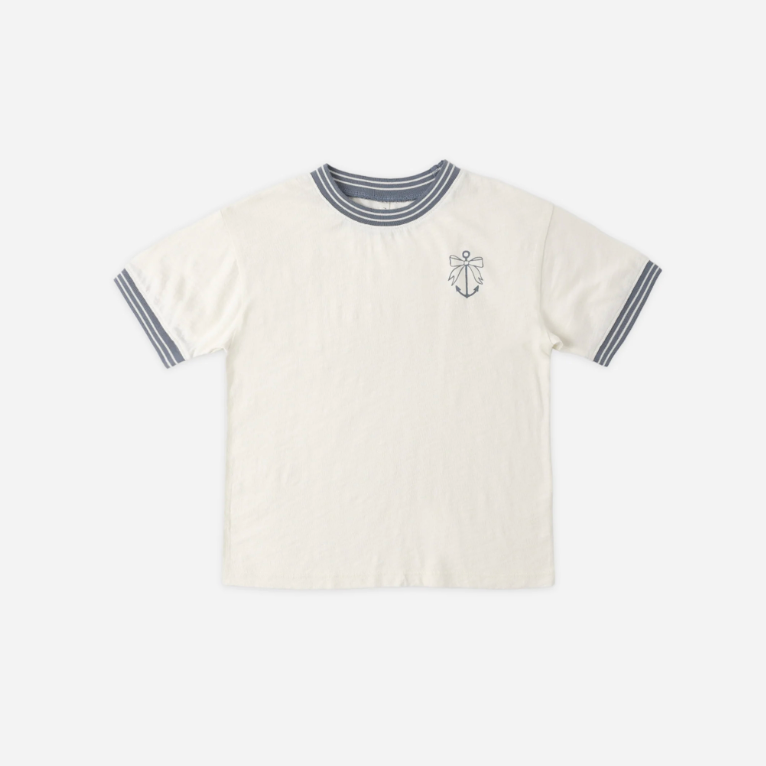 Front view of the Ringer Tee Anchor Bow | Rylee + Cru