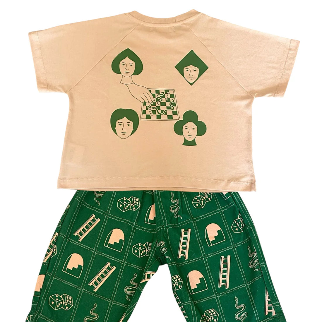 back view of Roll the Dice Kids Tee by Sauce Mini