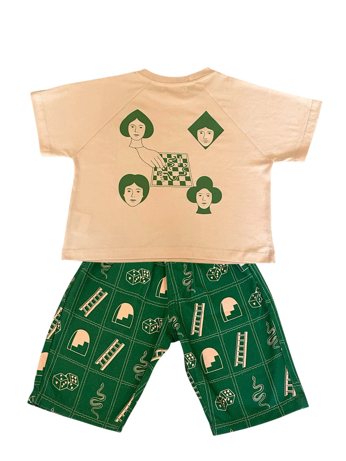 back view of Roll the Dice Kids Tee by Sauce Mini