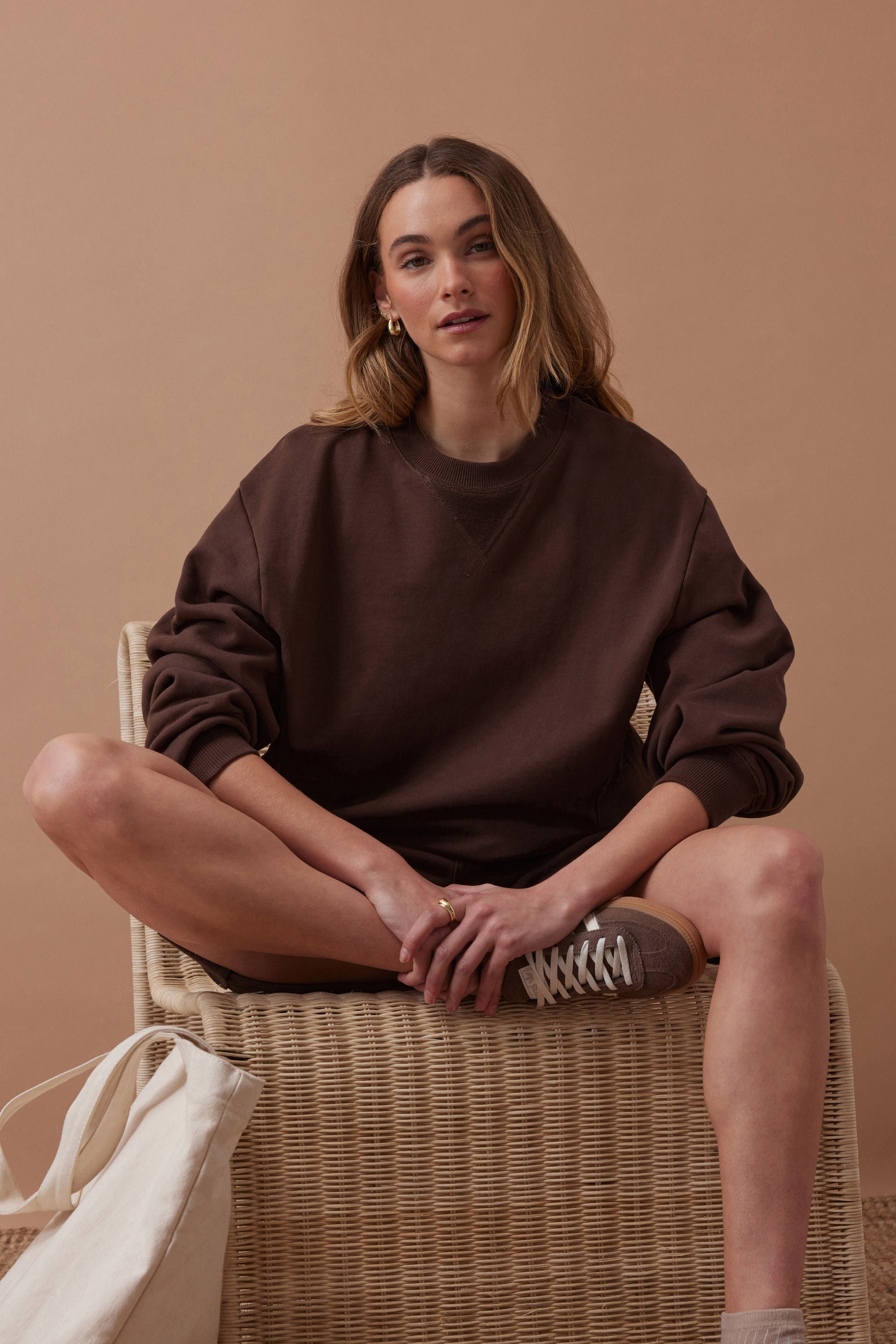 Ruby Reverse Panel Crew Chocolate Ceres Life