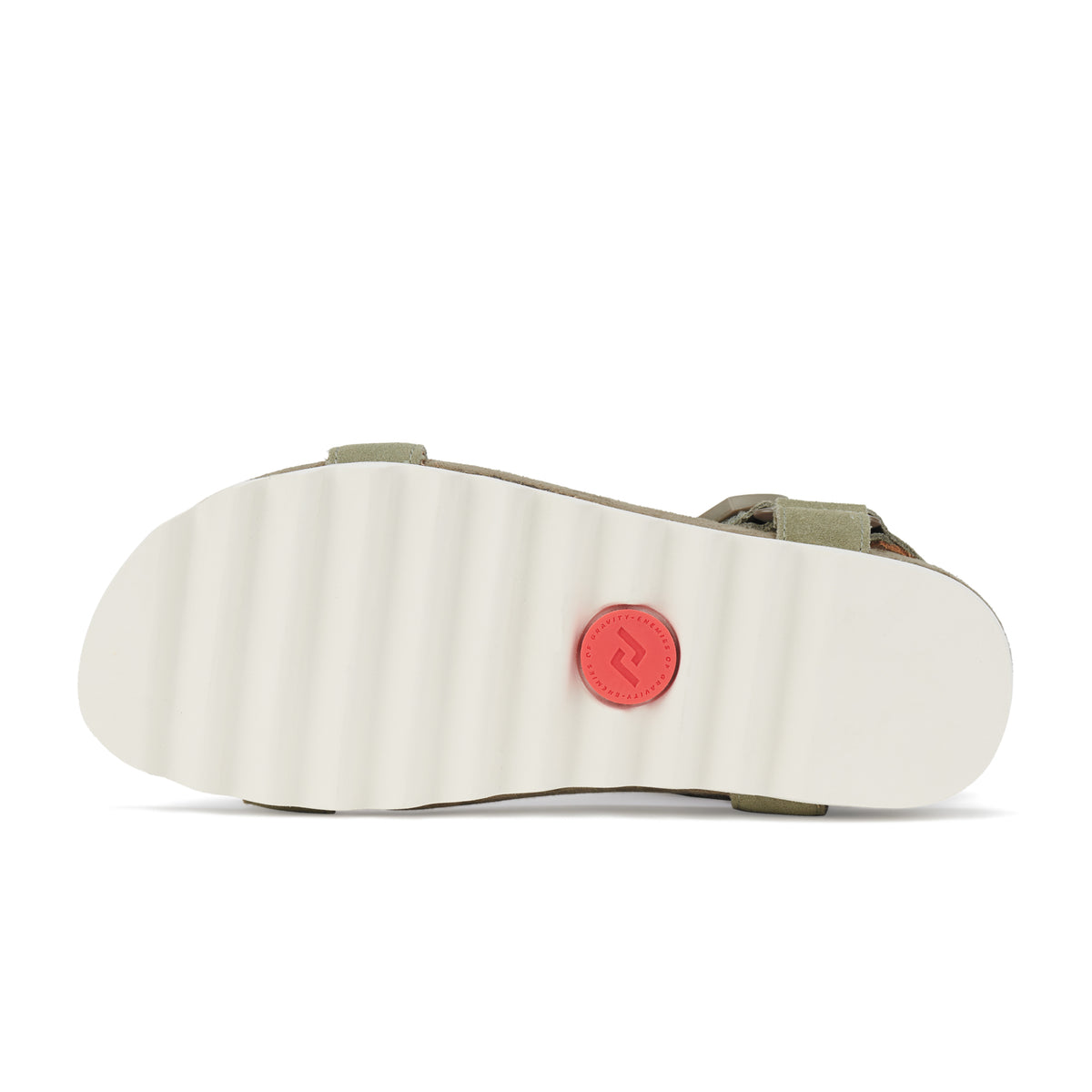 Sole detail of Sandal Tooth Wedge Sage/White by Rollie