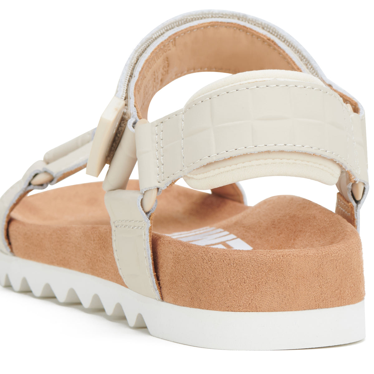 back details of Sandal Tooth Wedge Bone Croc by Rollie