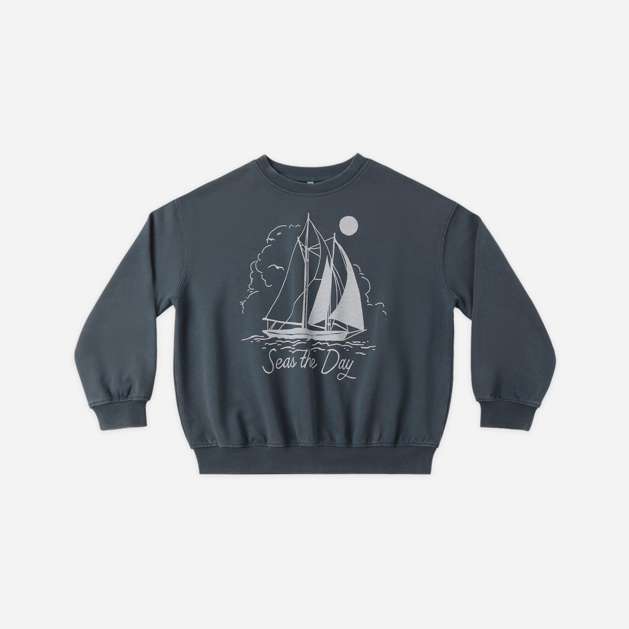 Front view of the Seas The Day Sweatshirt | Rylee + Cru