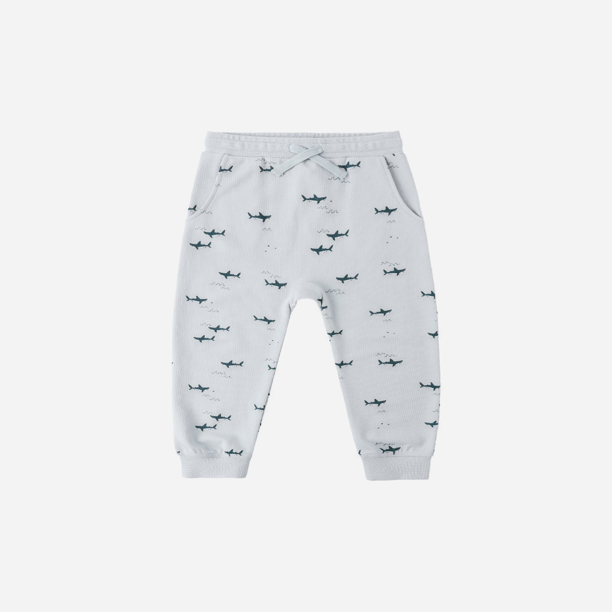 Front view of the Sweatpant sharks | Rylee + Cru
