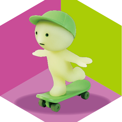 Smiski Sunday Series Skateboarding