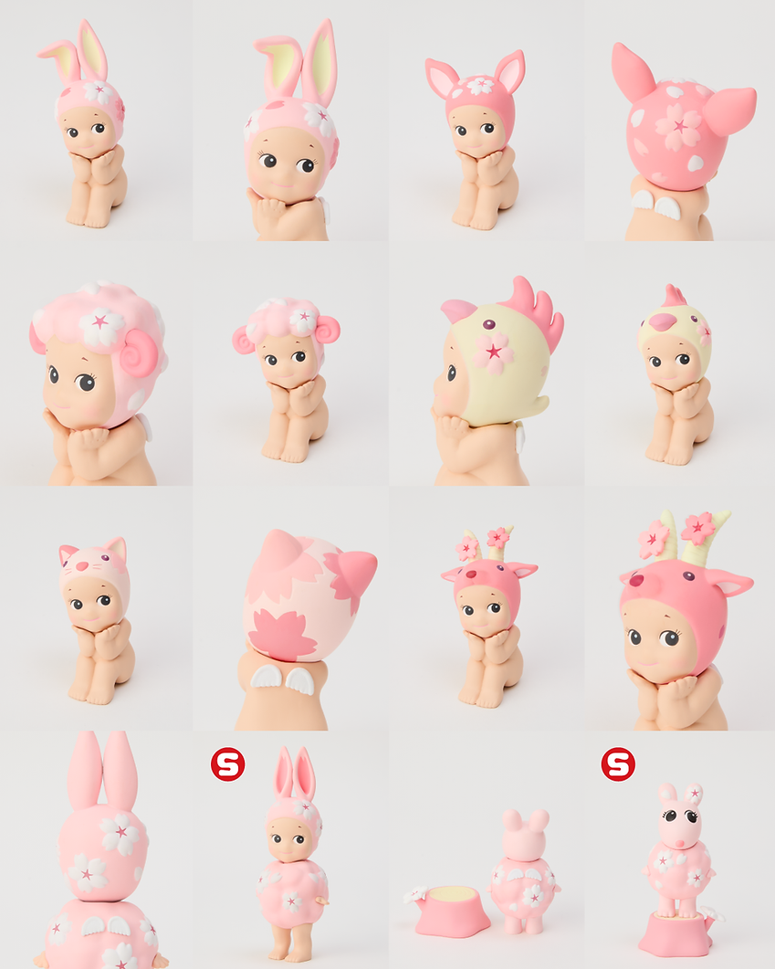 Sonny Angel Cherry Blossom Hanami Edition sitting down