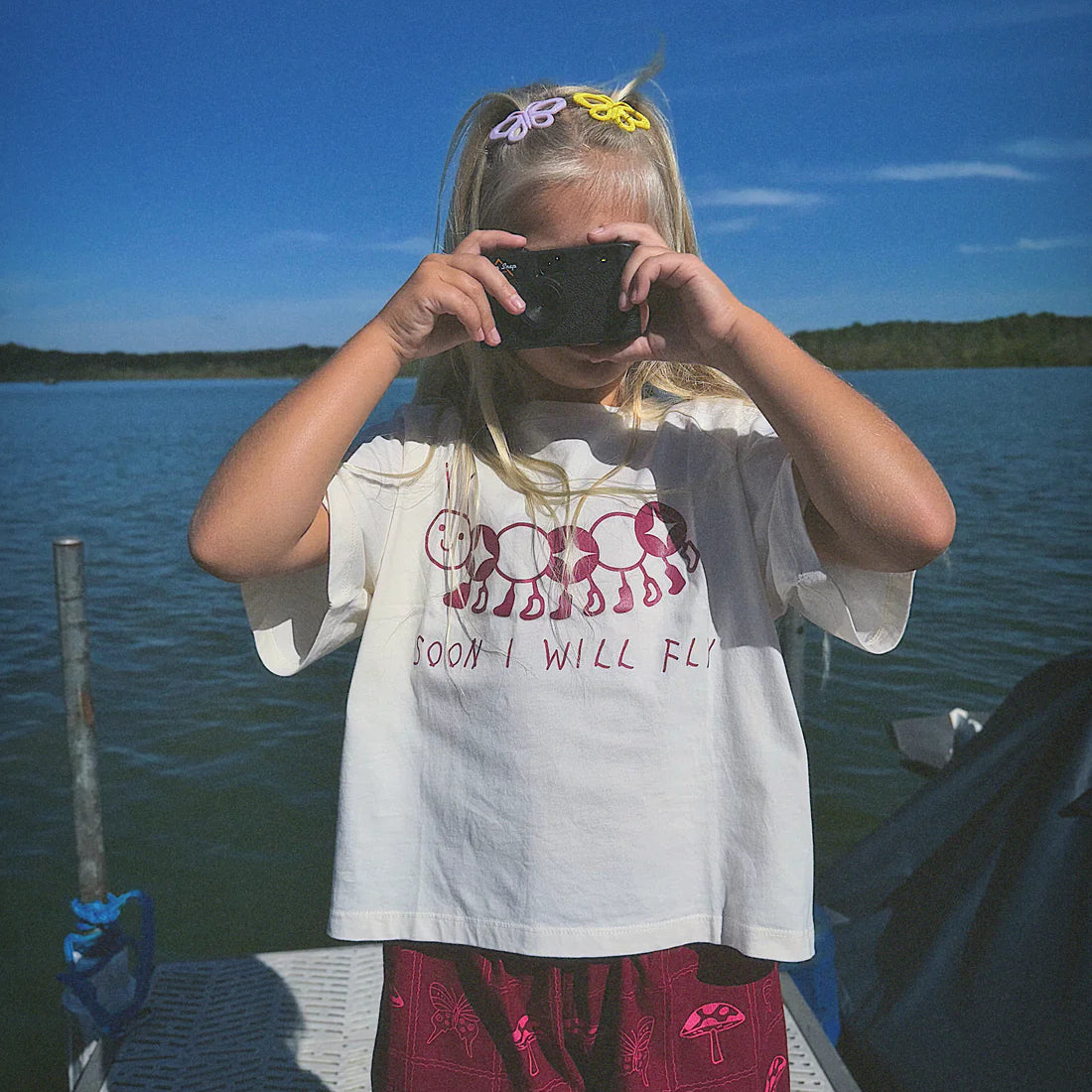 Child wearing Soon I will Fly Tee by Sauce Mini