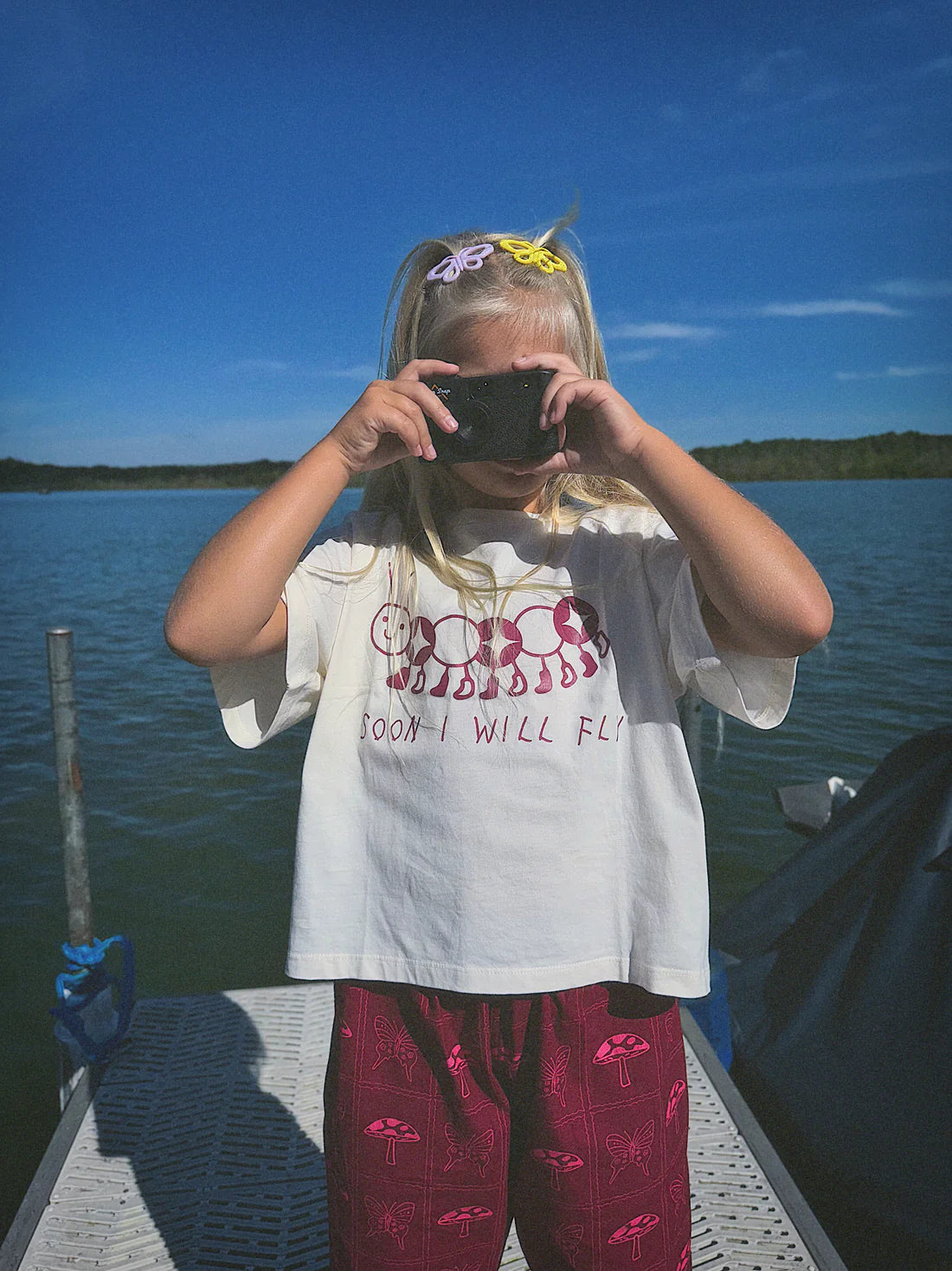 Child wearing Soon I will Fly Tee by Sauce Mini