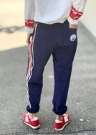 Sport Velour Track pants Navy by Hammill & Co