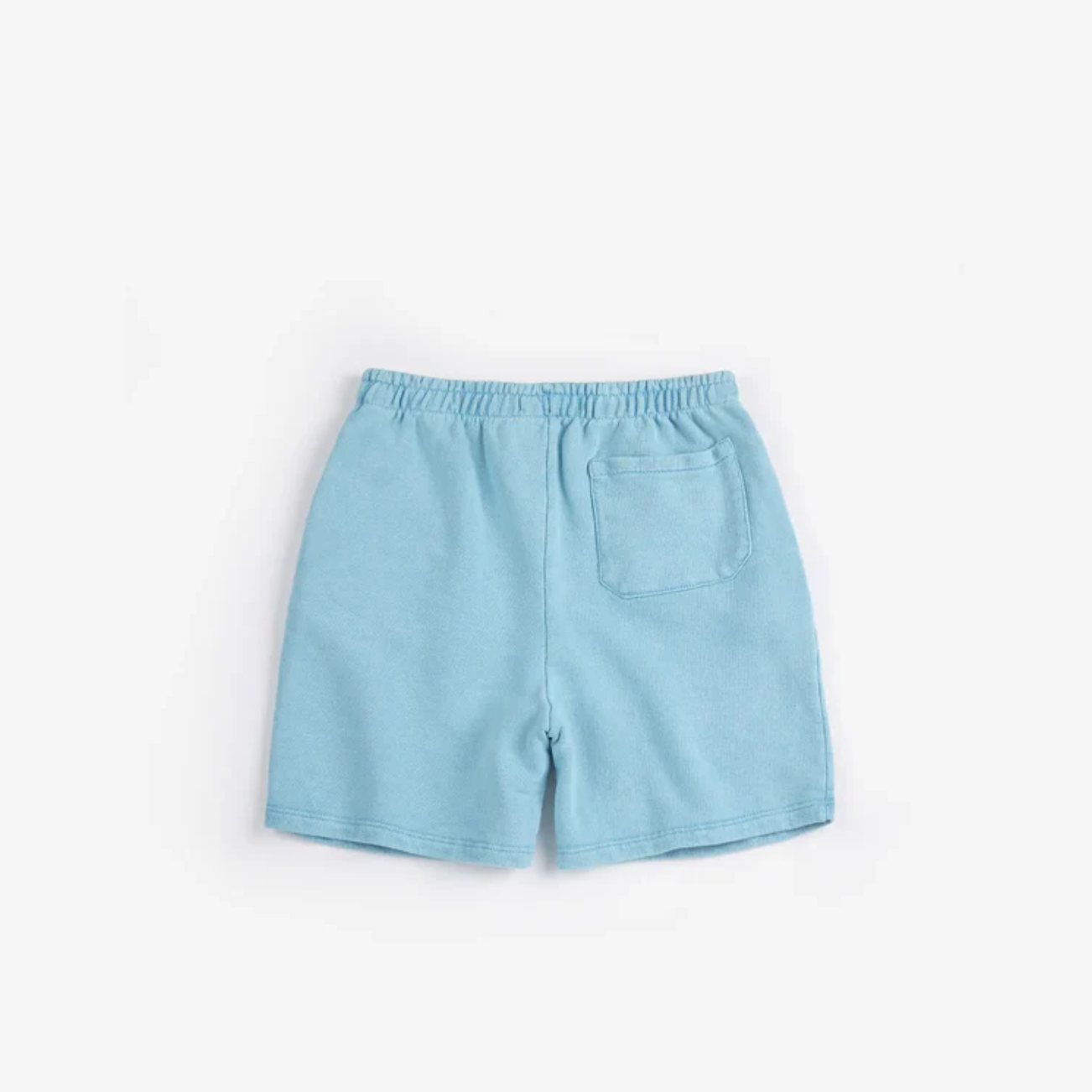Back view of the Square Bobo Choses Bermuda Shorts - Light Blue | Bobo Choses