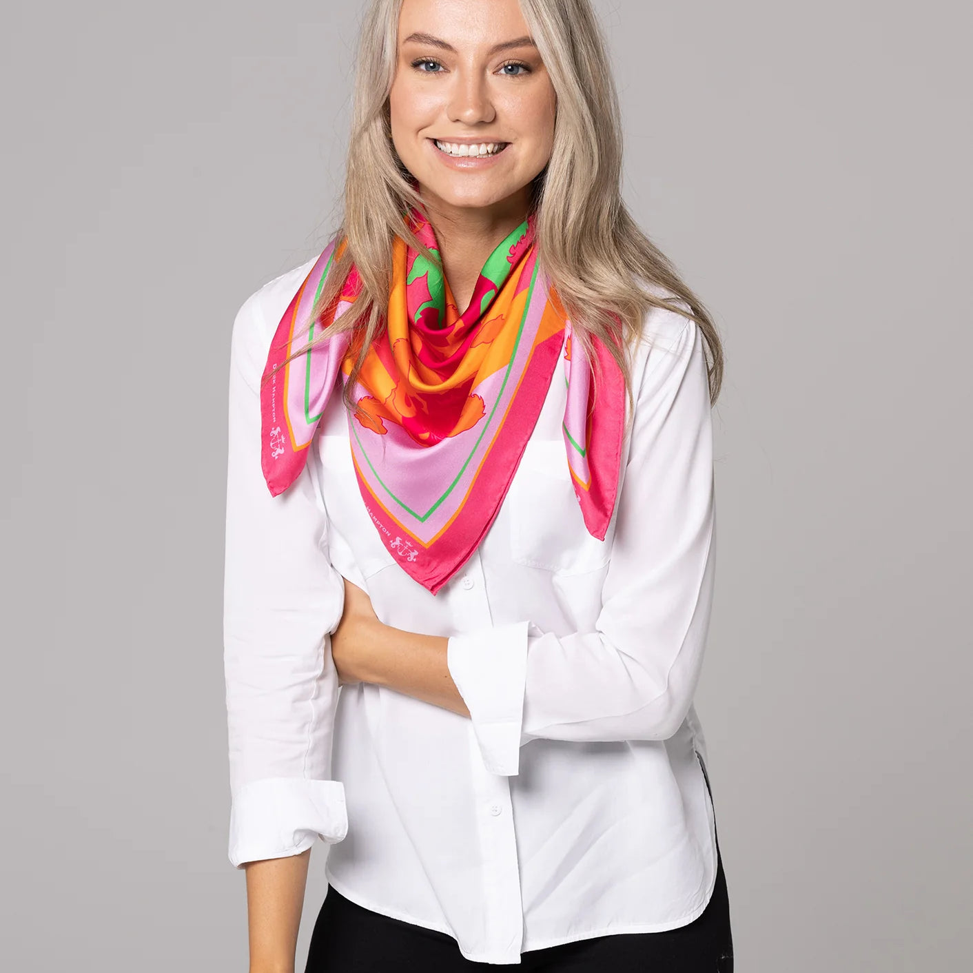 Steetskamp large Silk Scarf by Dark Hampton