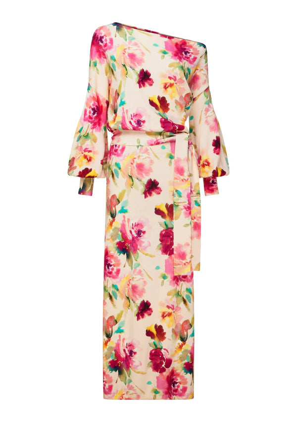 Lay flat of Stella Knit One Shoulder Dress by MOS