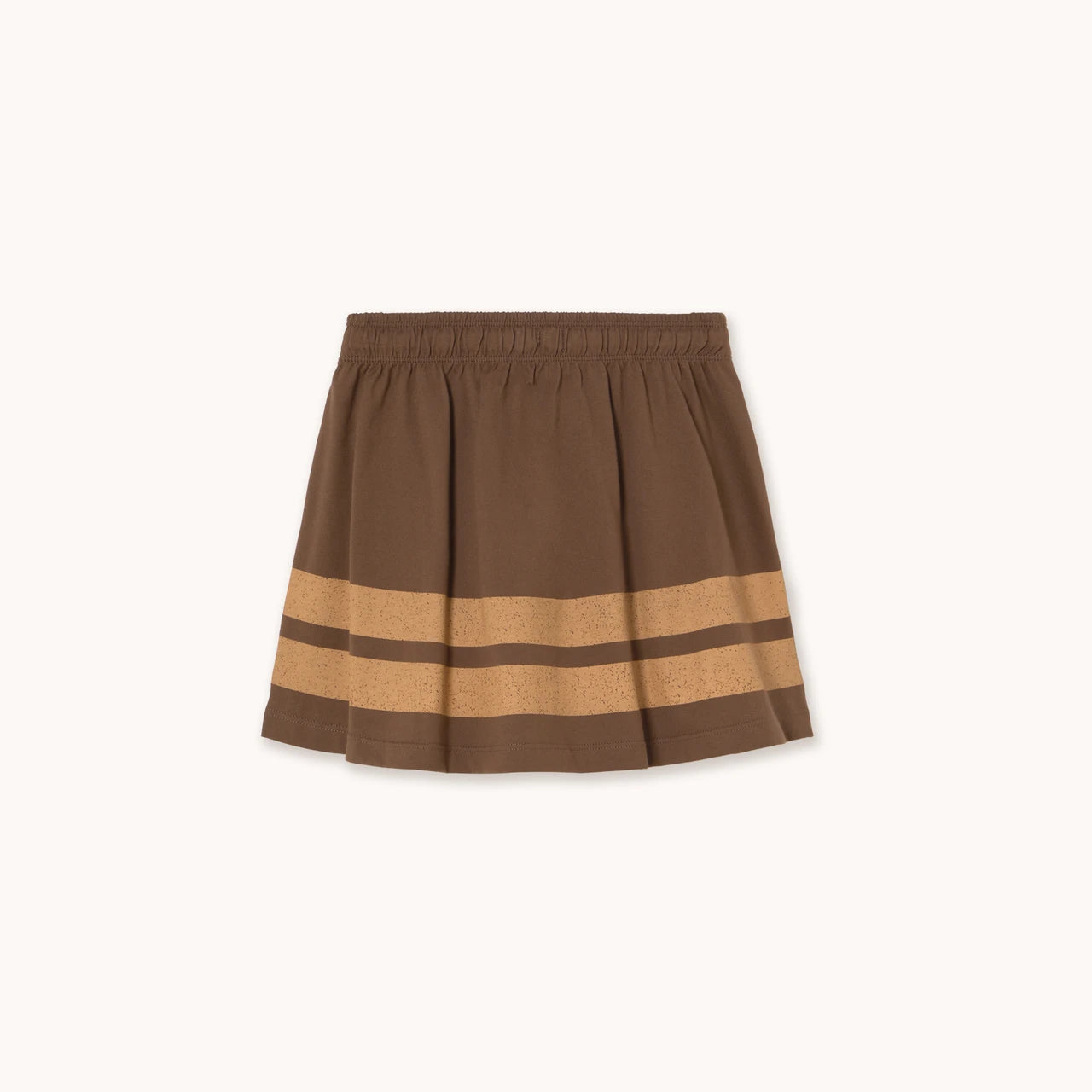 Stripes logo skirt dark brown by Tiny Cottons