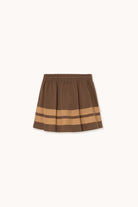 Stripes logo skirt dark brown by Tiny Cottons