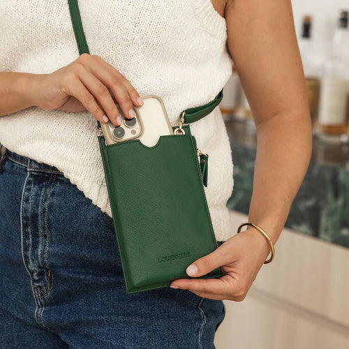 suki phone bag forest green