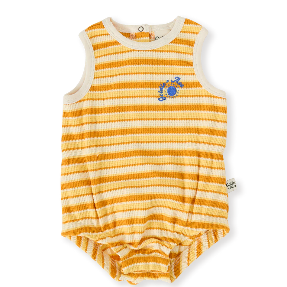 Sunshine Stripe bubble romper