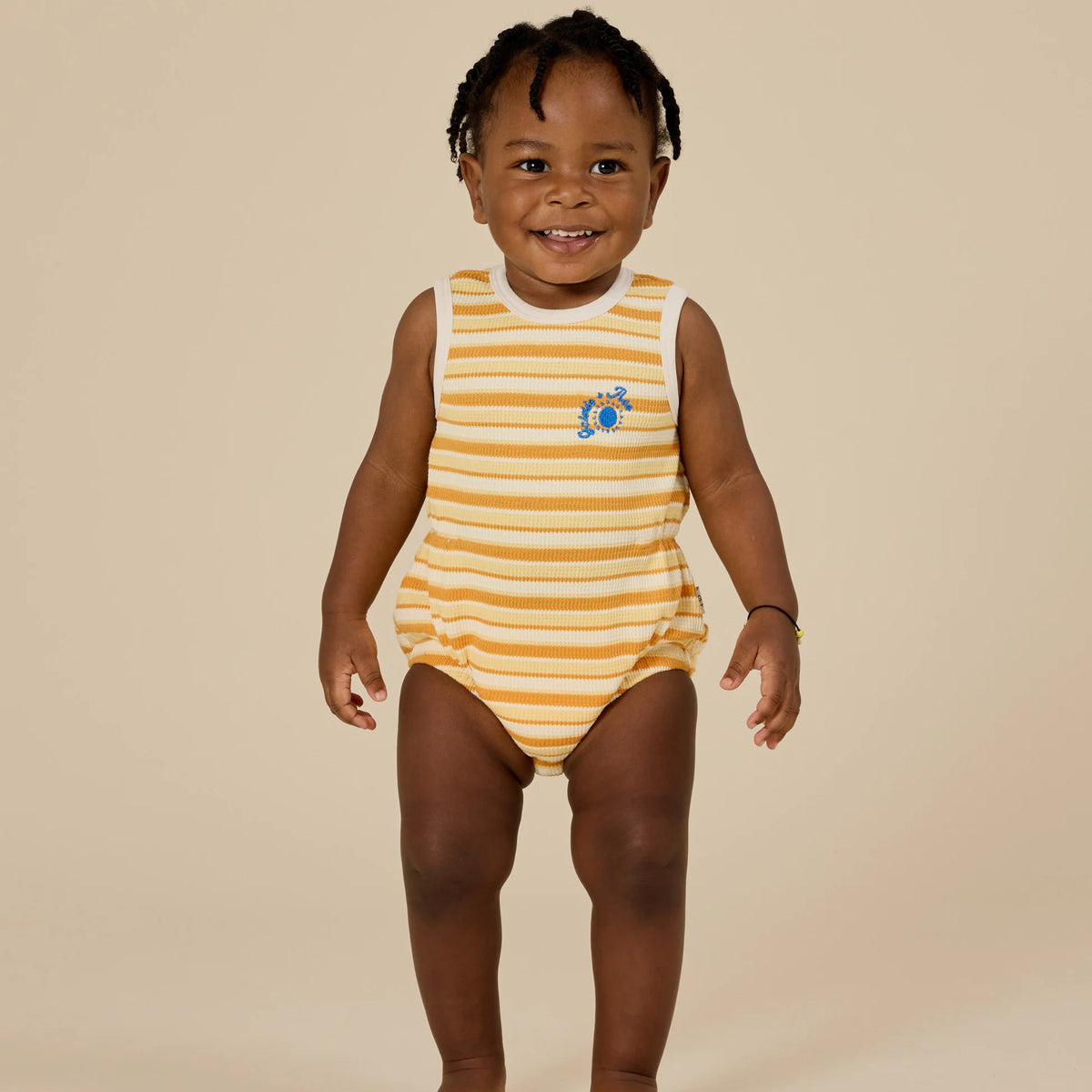 ロンパース・カバーオール Apolina Baby Enid Romper Cabin Stripe ロンパース・カバーオール Apolina Baby Enid Romper Cabin Stripe