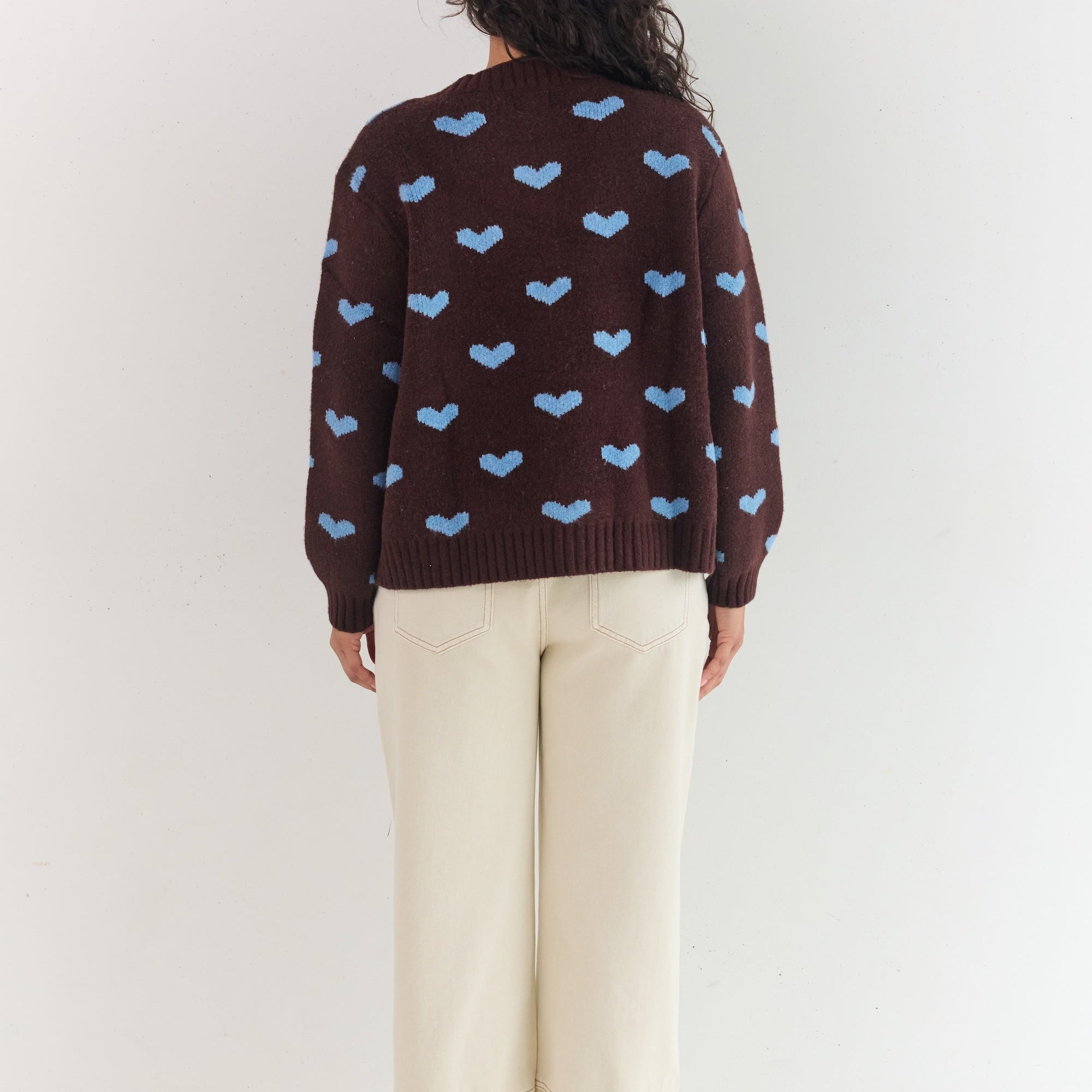 Shop Juni Sweetheart cardigan patterned knit Australia
