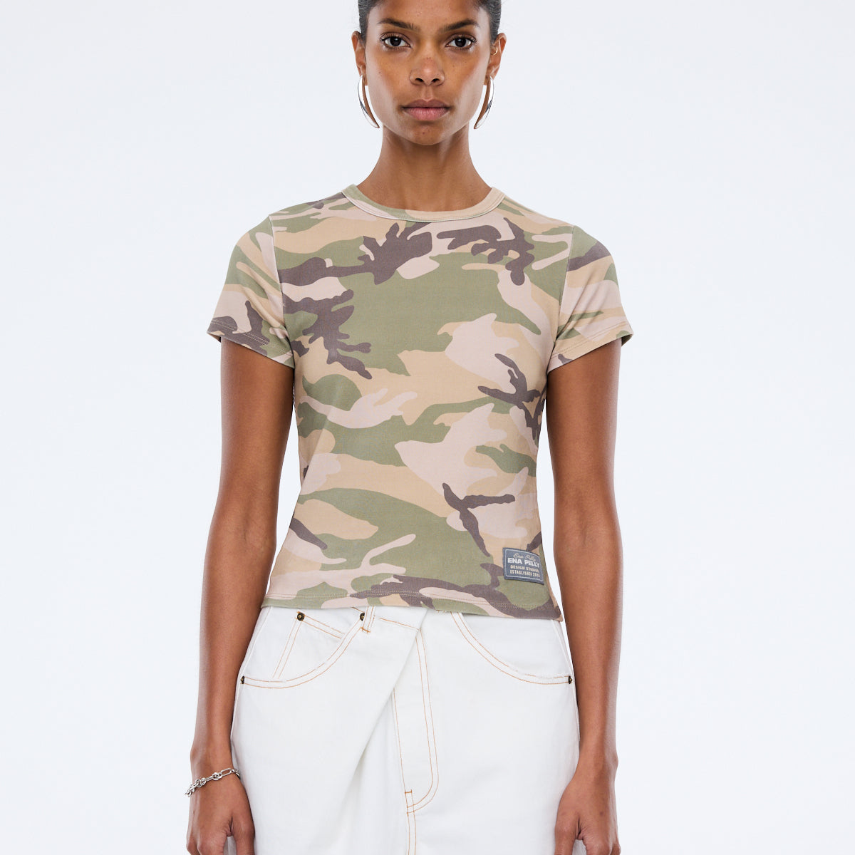 Ena Pelly desert camo baby tee