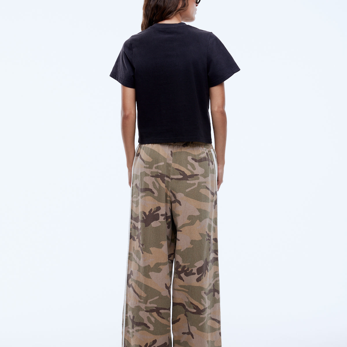 buy Tessa Wide Leg Pant - Desert Camo by Ena Pelly online Australia