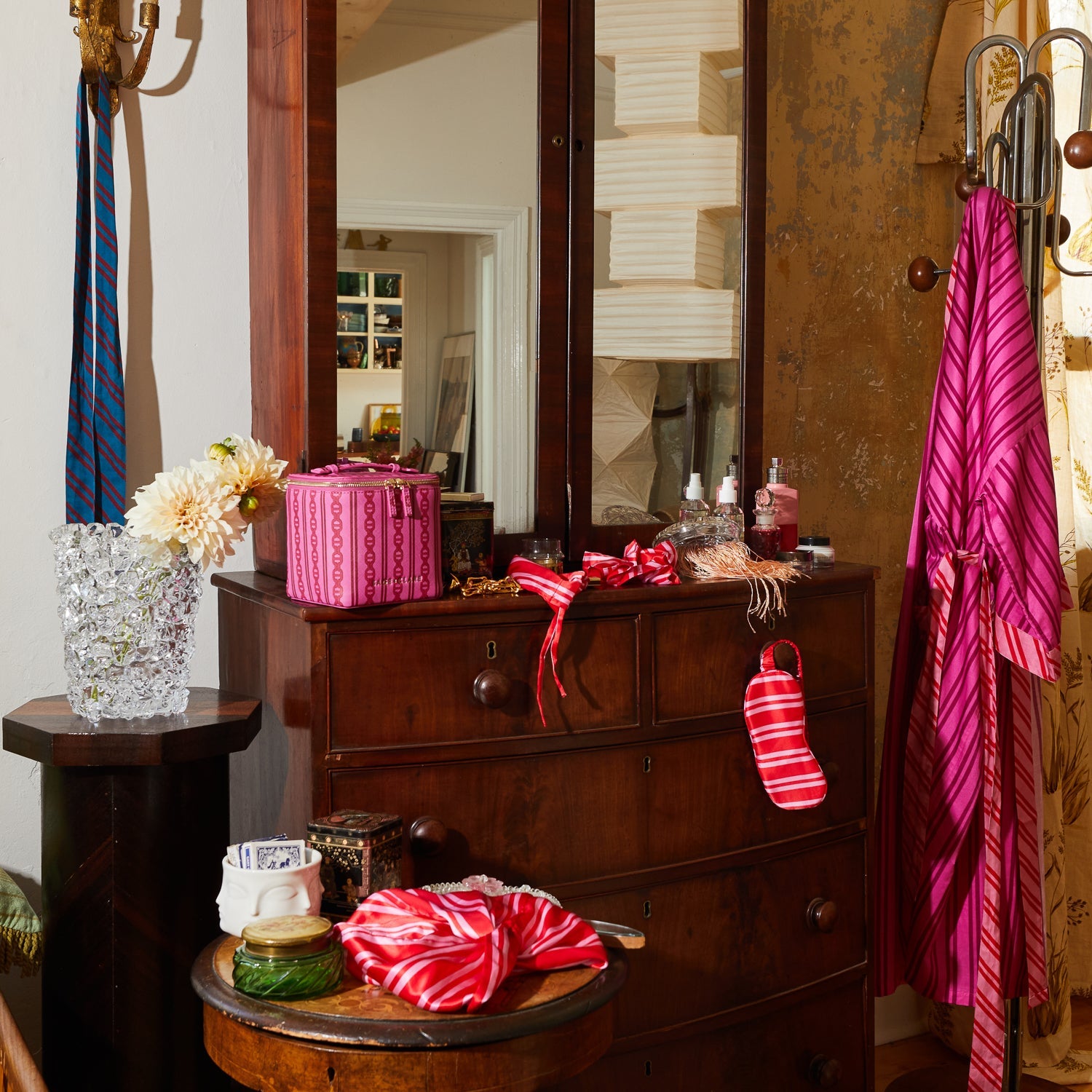 Taylor Robe draped silhouette flowing design luxury cotton silk loungewear