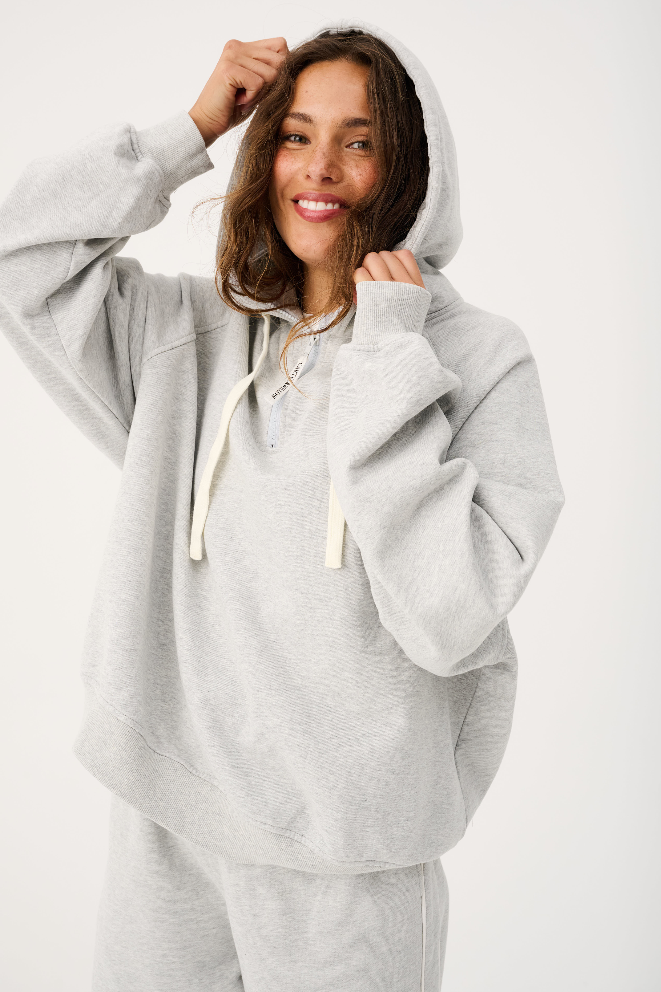 Teagan Hoodie - Grey Marle by Cartel & Willow