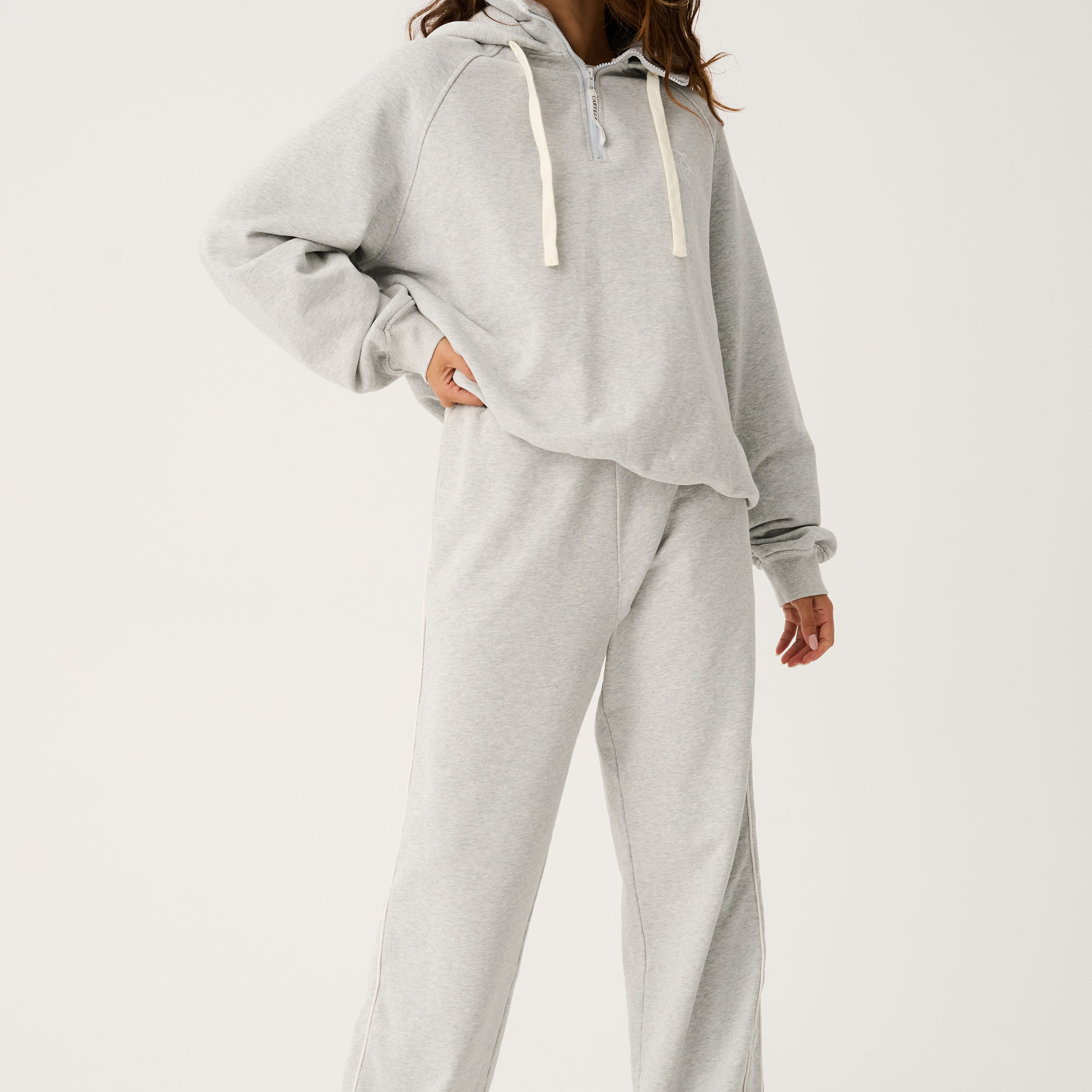 Teagan Track Pant - Grey Marle by Cartel & Willow