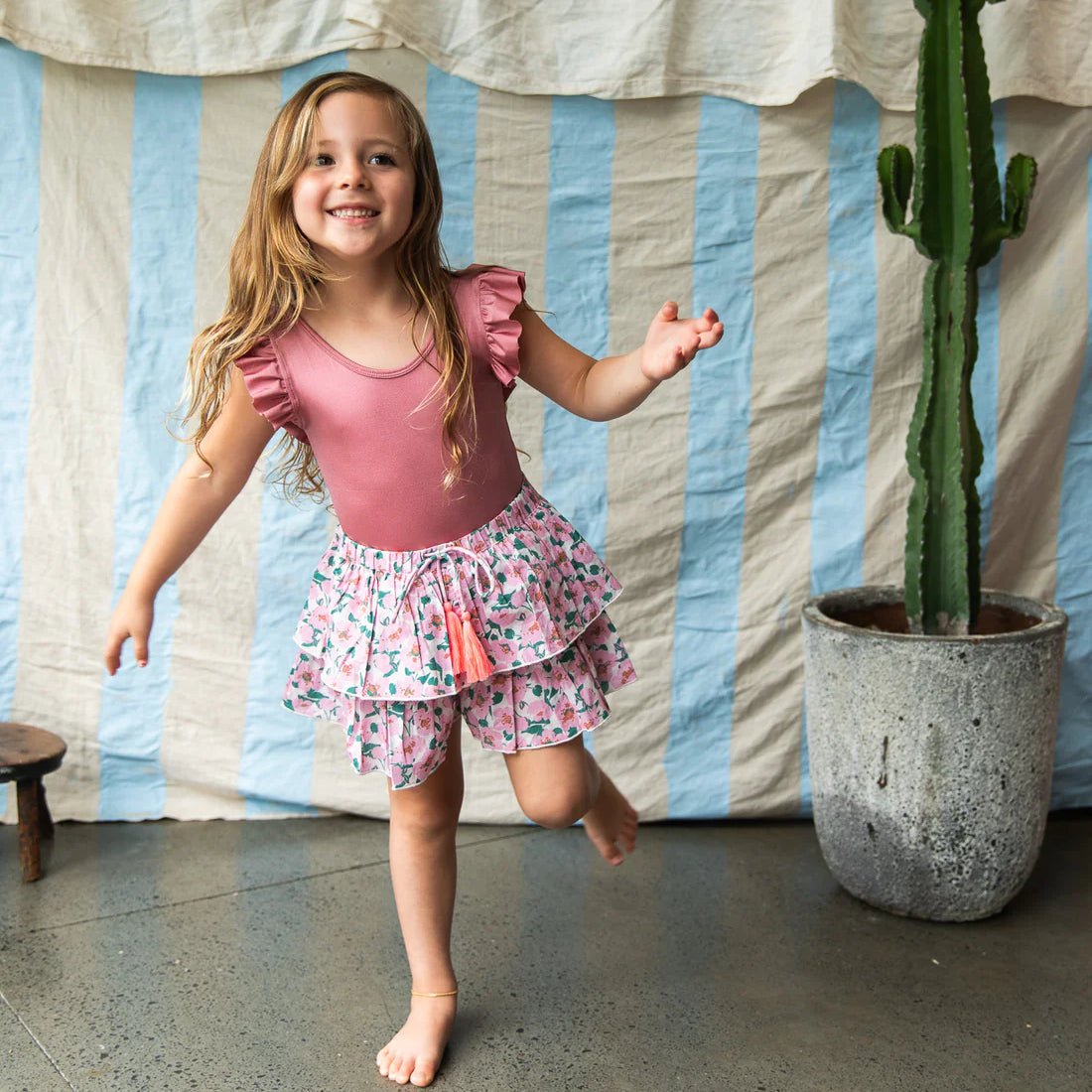 girl wearing Tess Shorts – Sakura by Pearson and Pearson