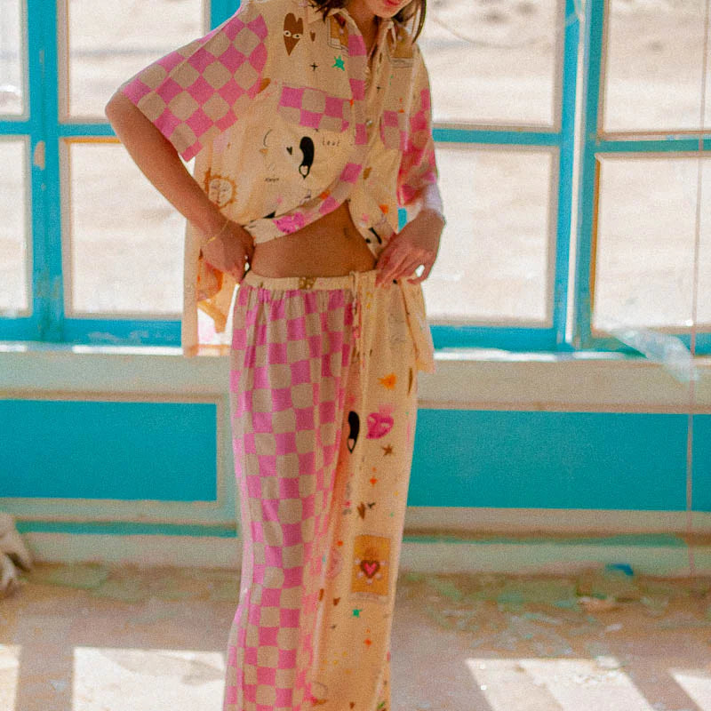 Relaxed fit womens pants - The Lovers Pants by Palm Collective made from 100% Eco Rayon